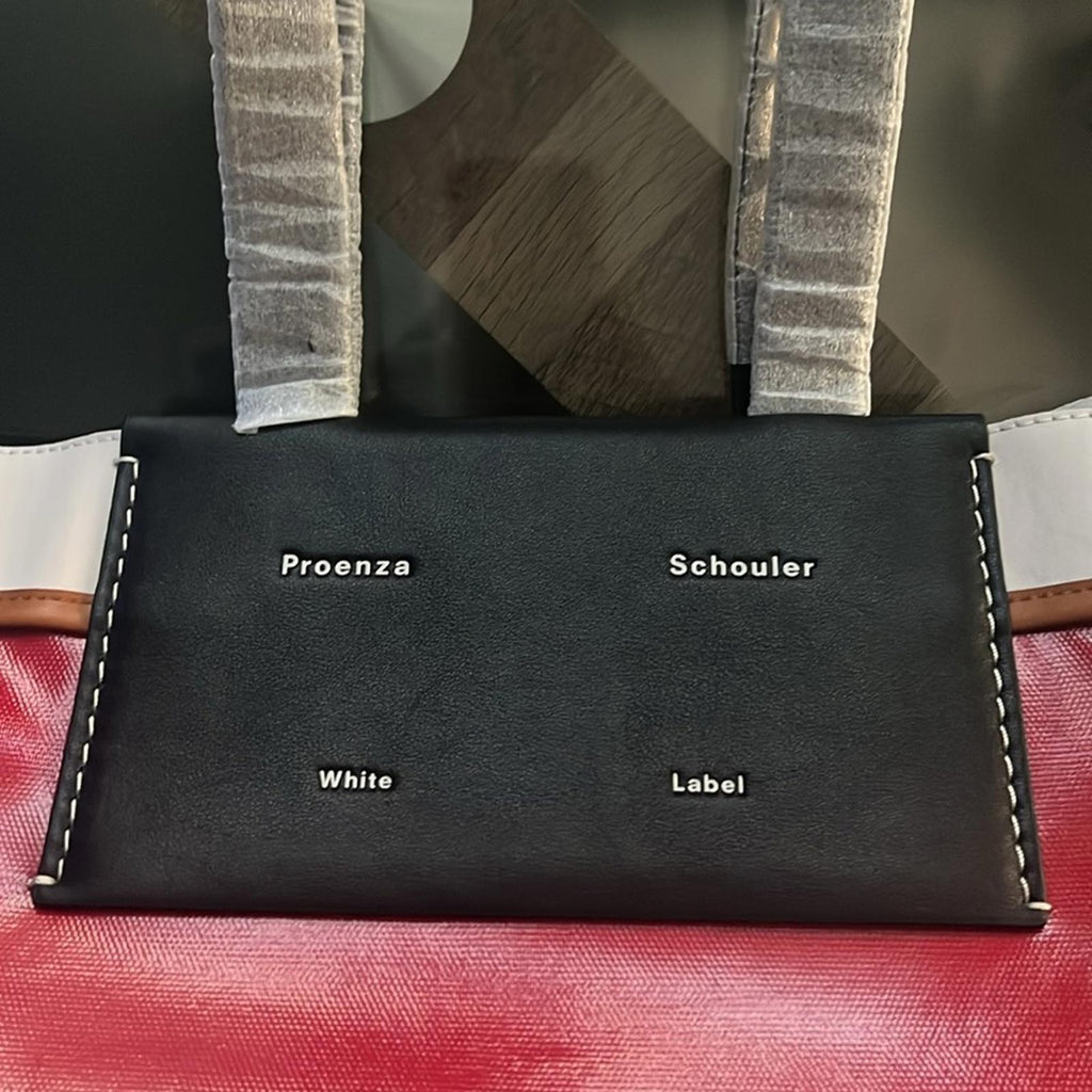 Proenza Schouler White Label Morris Large Coated Canvas Tote in Red, New w/Tag
