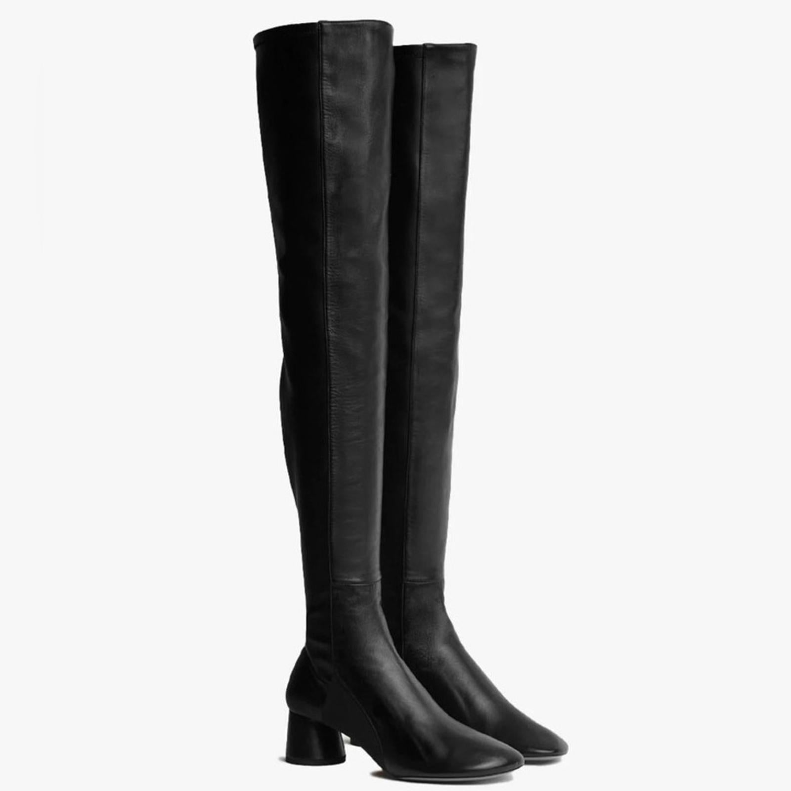 Proenza Schouler The Glove Over The Knee Boots in Black, Size 38 New + Dust Bag