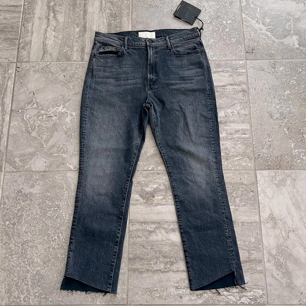 MOTHER High-Waisted Rascal Ankle Step Fray Jeans, Size 34 New w/Tag