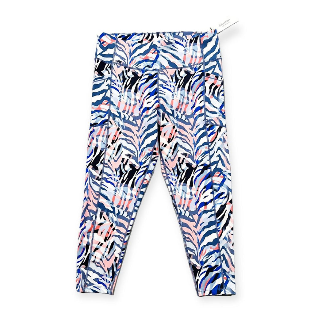 Calvin Klein Perf Printed High Waist 7/8 Leggings Plus Size 1X New w/Tag $69.50