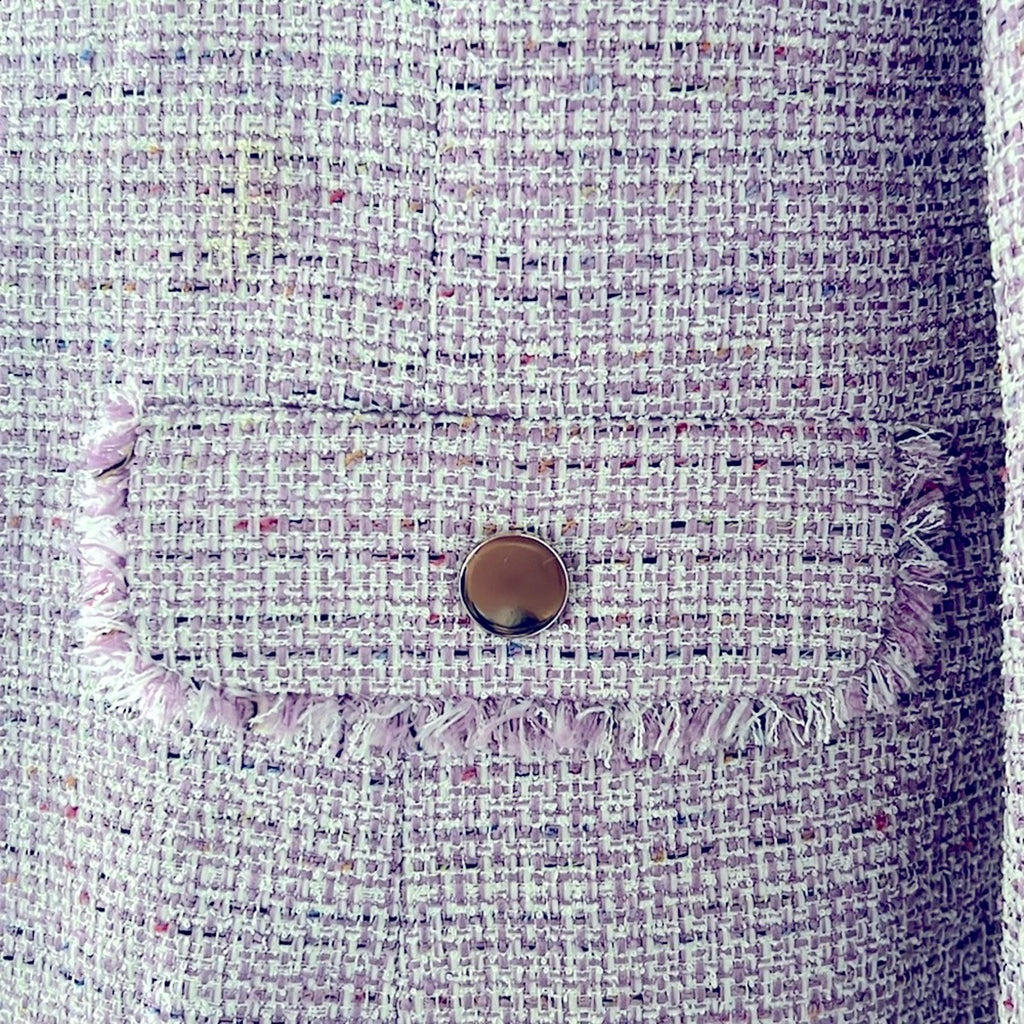 KASPER Barbara Jacket, Tweed in Lavender Mist, Size 10, New w/Tag