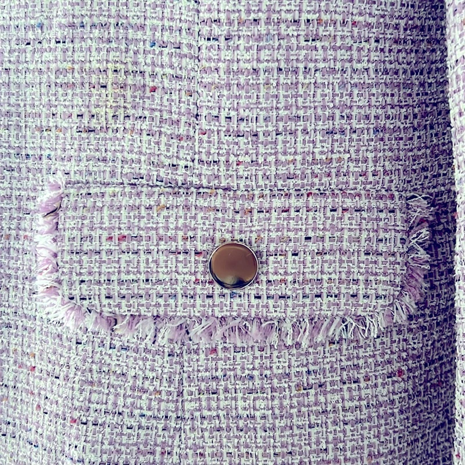 KASPER Barbara Jacket, Tweed in Lavender Mist, Size 10, New w/Tag