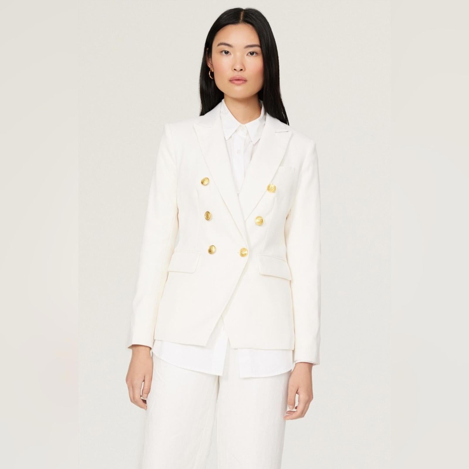 Rag & Bone Preston Wool Blazer in White, Size 0 New w/Tag Retail $650