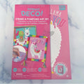 Totally Deco Llama Love String &Pom Pom Art Set in Keepsake Box to Make &Display