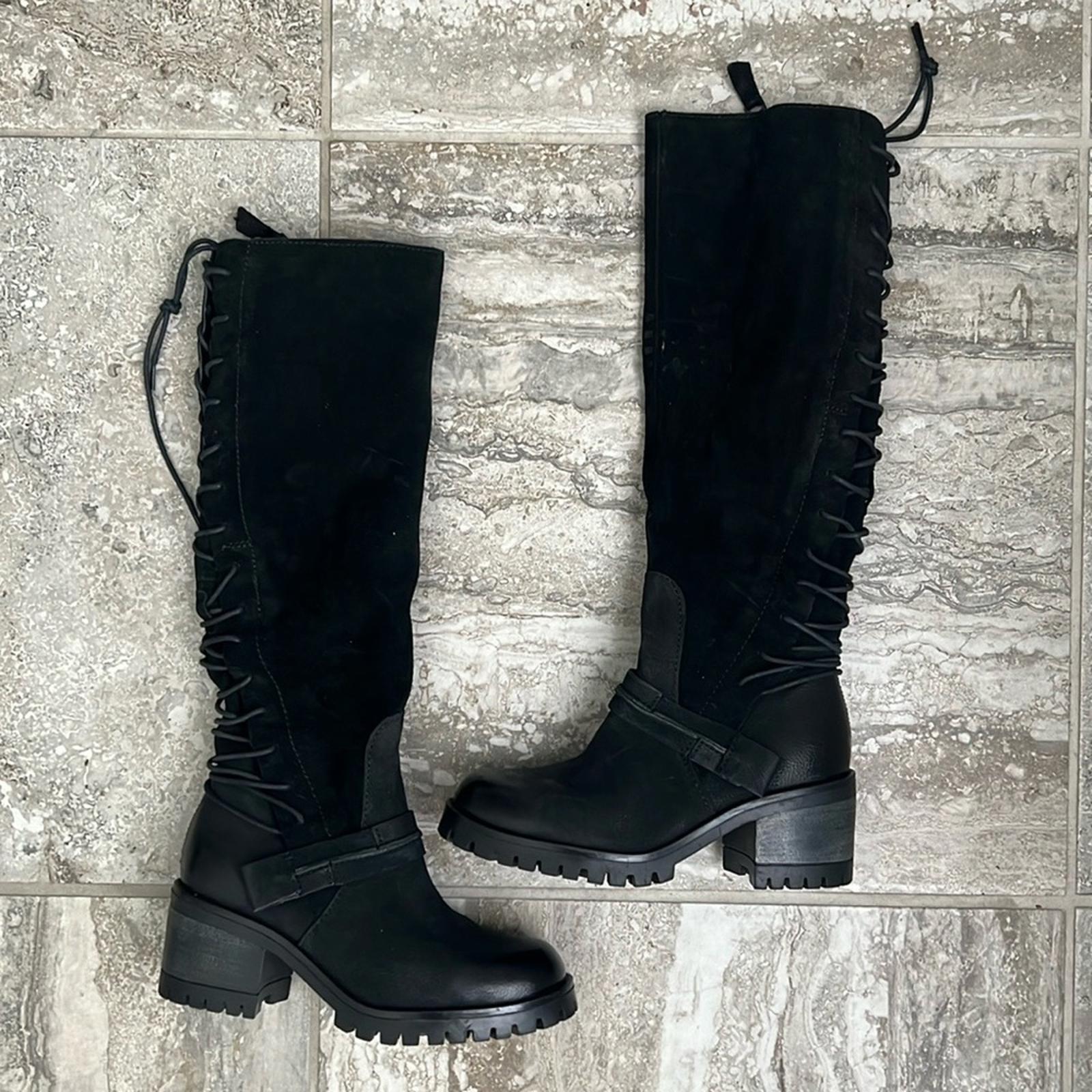 Miz Mooz Mayer Knee High Boots in Black, Size 36 New w/o Box