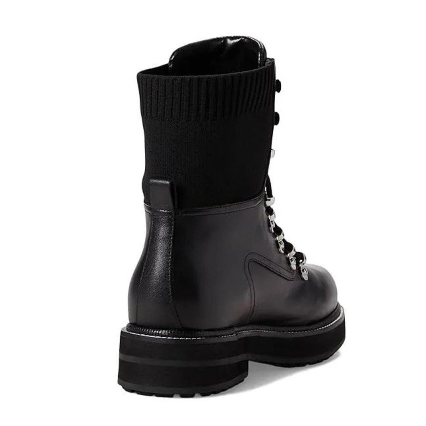 Marc Fisher LTD Combat Lace-up Boots, Black Size 5M New in Box Retail $259