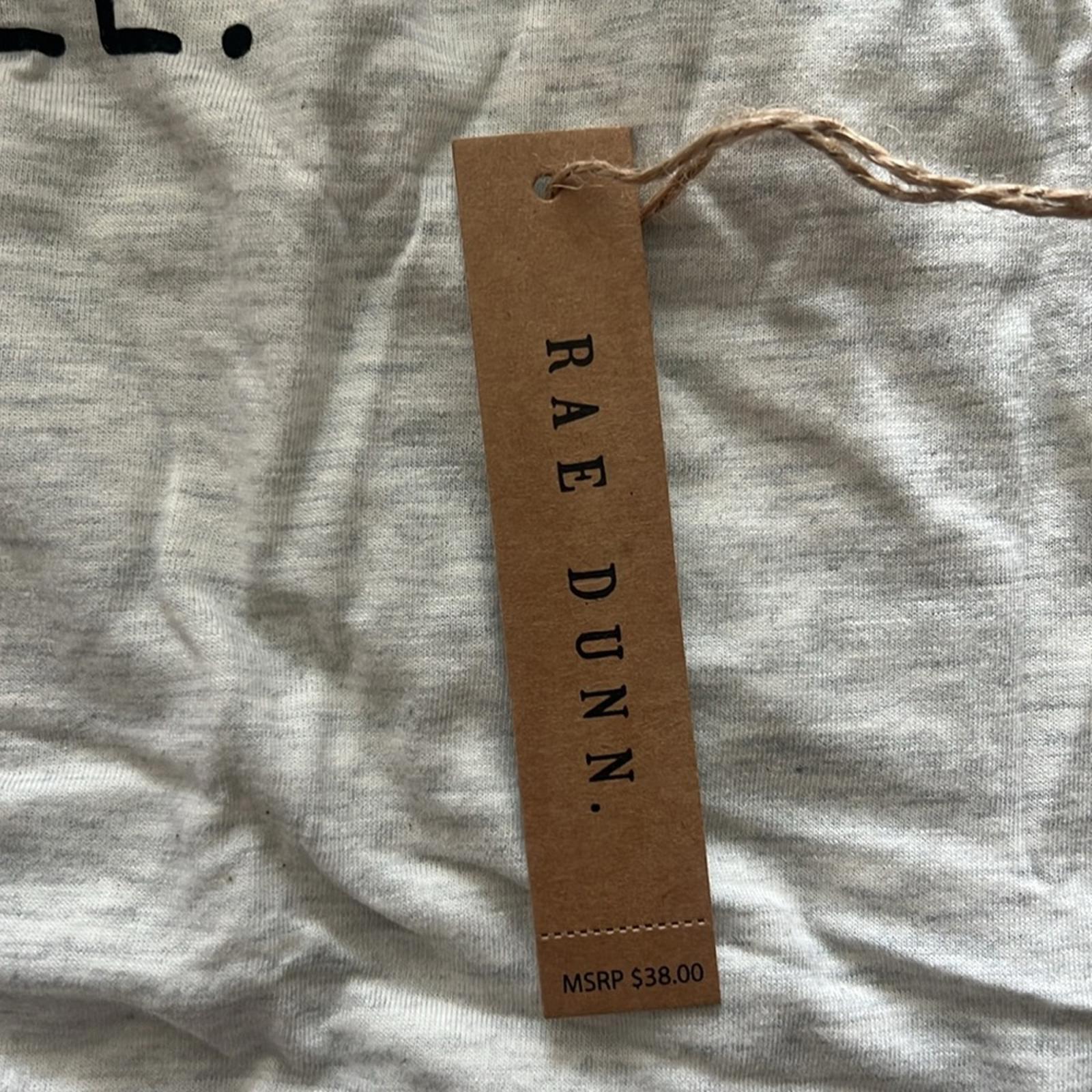 Rae Dunn Unstoppable Short Sleeve Tee in Oatmeal, NWT, Size L