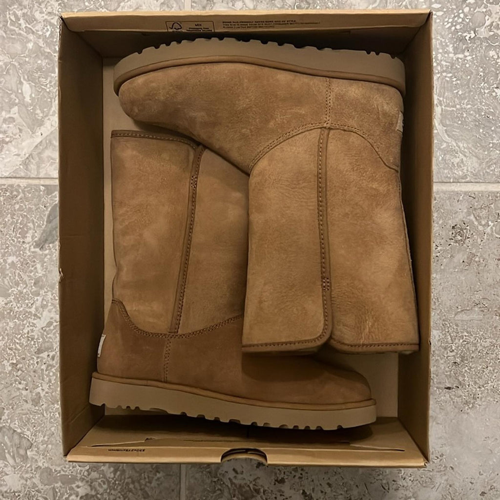 UGG Michelle Chestnut Suede Boots, Fur Leather Size EU36 US5 New in Box