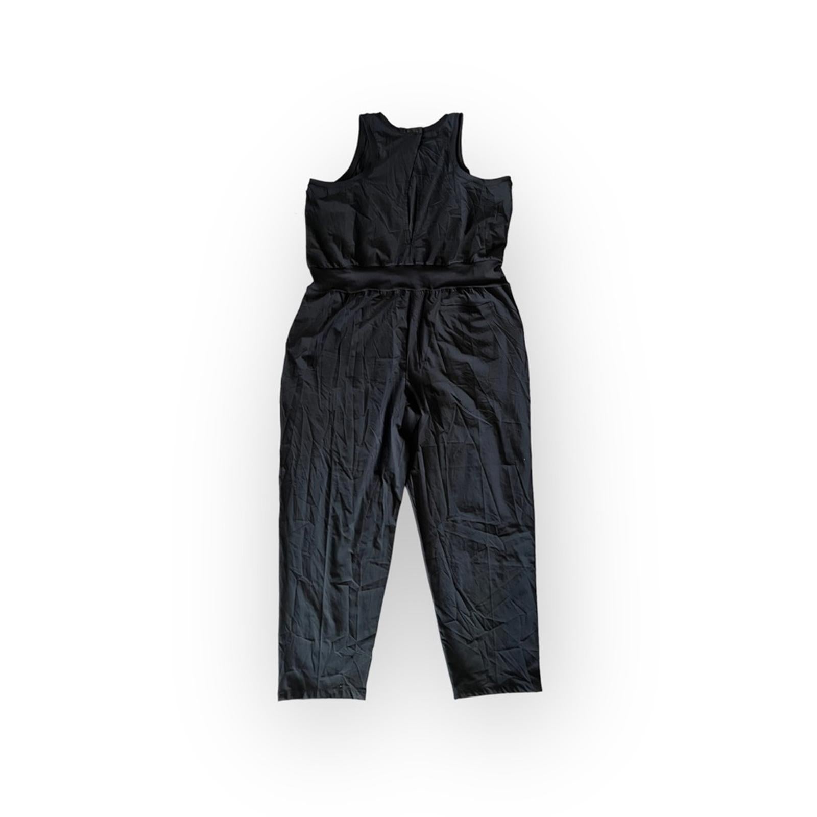 NEW Zella Pursuit Sleeveless Jumpsuit in Black, Plus Size 2X New w/Tag