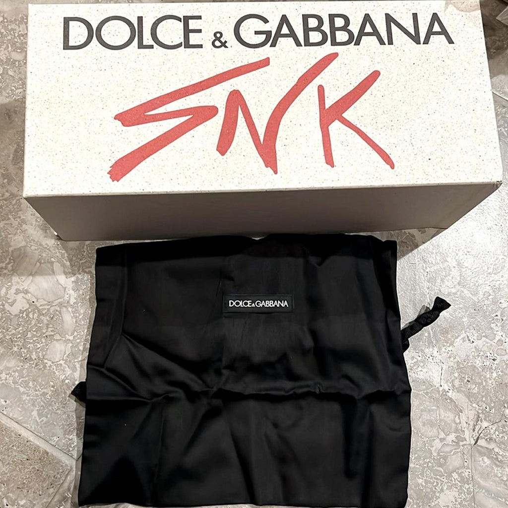 Dolce & Gabbana Rubber beachwear sliders with DG logo Size 35, New in Box