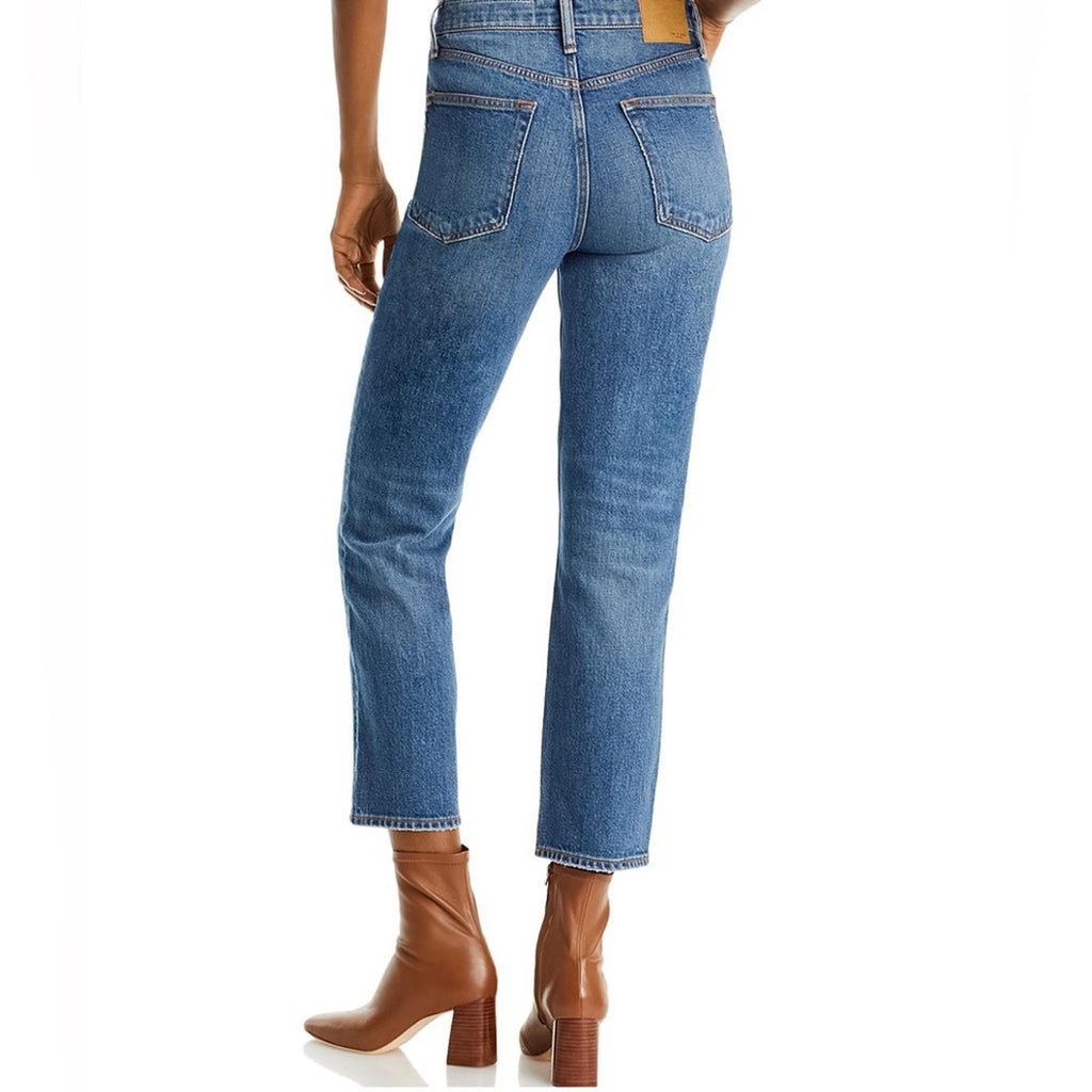 Rag & Bone Nina High-Rise Ankle Slim Straight Cigarette Jeans, Size 33 New w/Tag