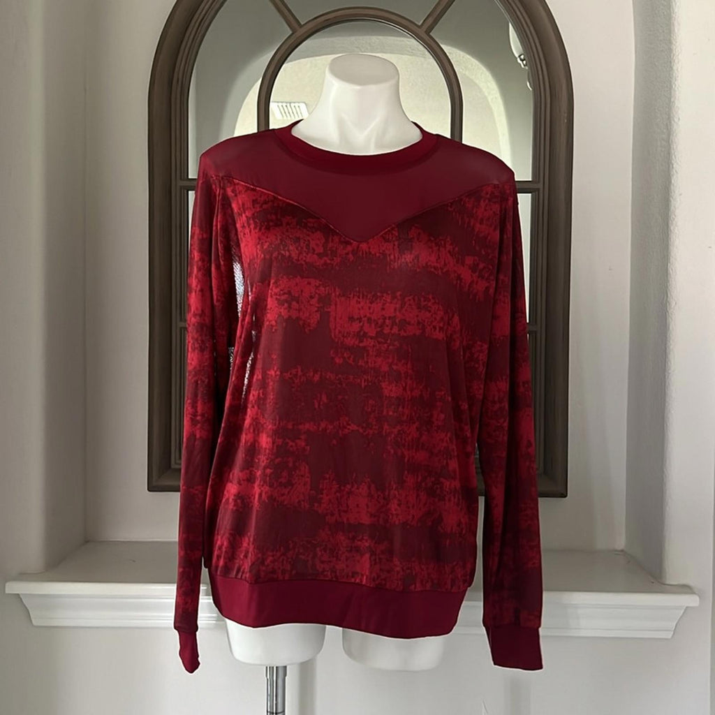 LulaRoe Lizzy Top/Sweater in Red, Size XL New w/Tag