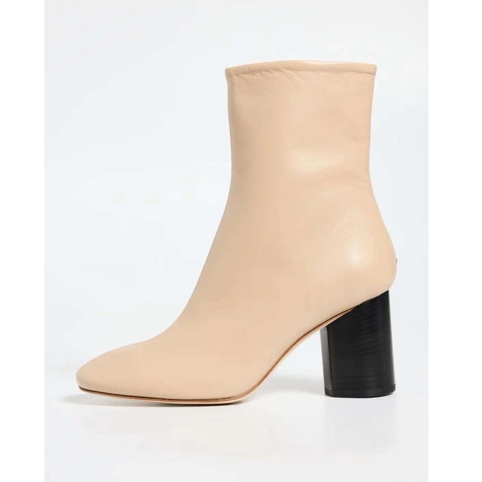 AEYDE Alena Nappa Leather Latte Boots, NEW, EU Size 40