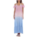 Raviya Ombré Maxi Off-The-Shoulder Dress Swim Cover-Up Size XL NEW w/Tag