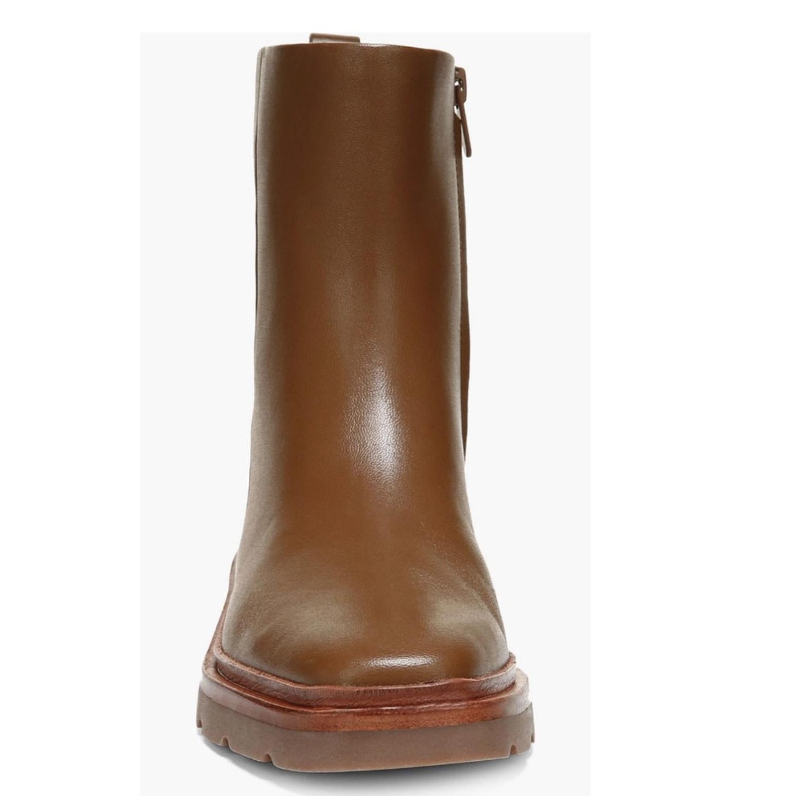 VINCE Remi Booties in Dark Taupe, Water Repellent Size 8.5 New w/o Box