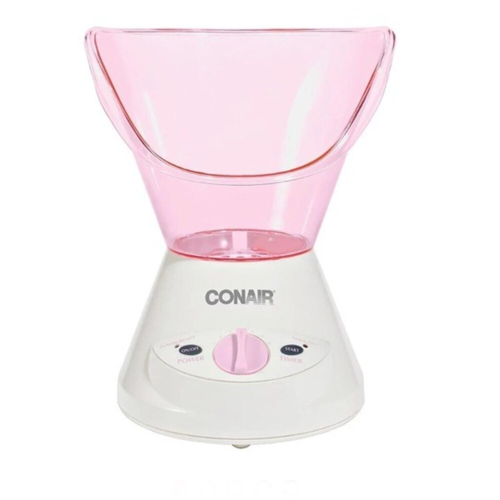 NEW Conair Warm Steam Facial Sauna with Facial Brush in Pink/White - New in Box