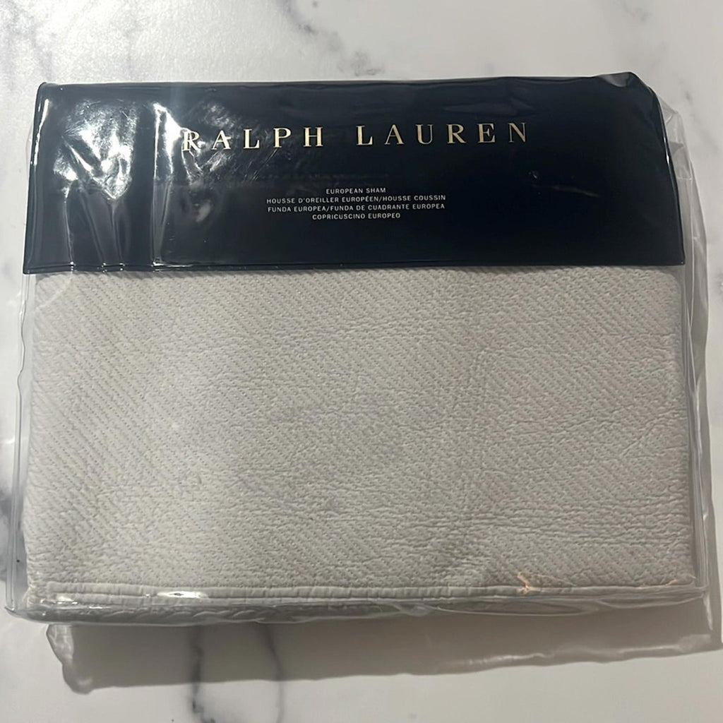 Ralph Lauren Home Pauline Euro Sham in Grey, New w/Tag $185