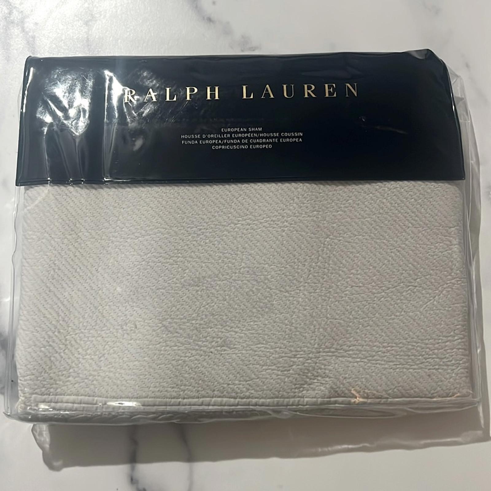 Ralph Lauren Home Pauline Euro Sham in Grey, New w/Tag $185