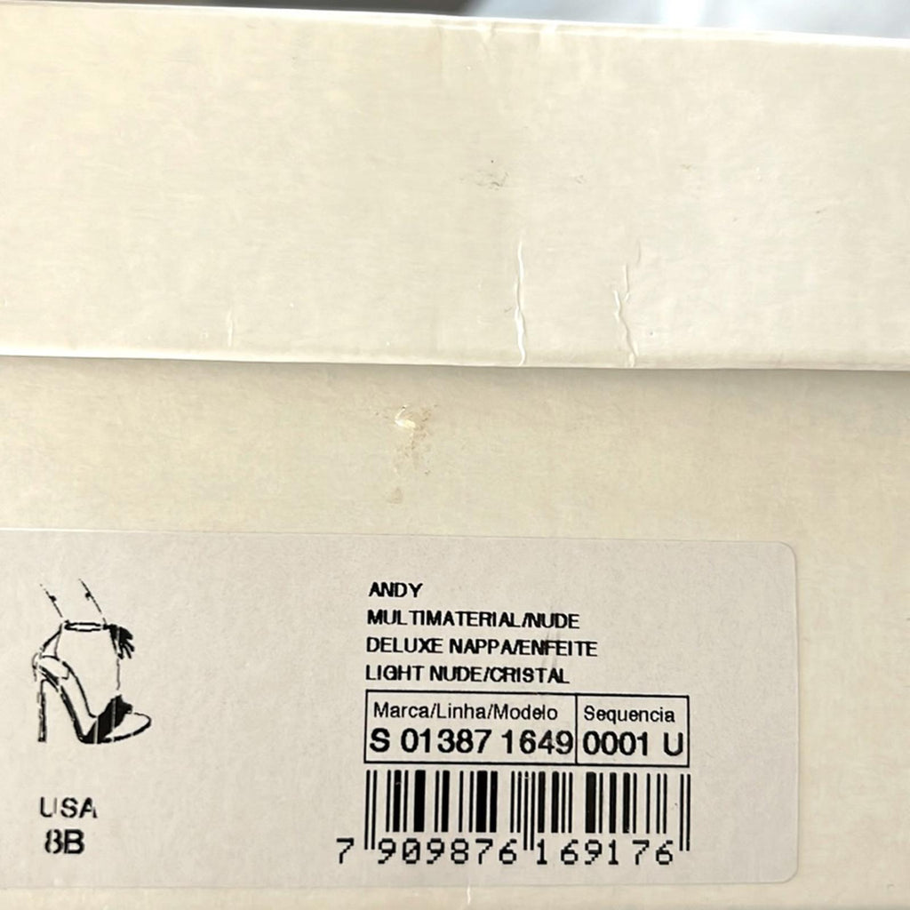 Schutz x Revolve Andy Leather Open Toe Heels, Size 8 New in Box w/Dust Bag