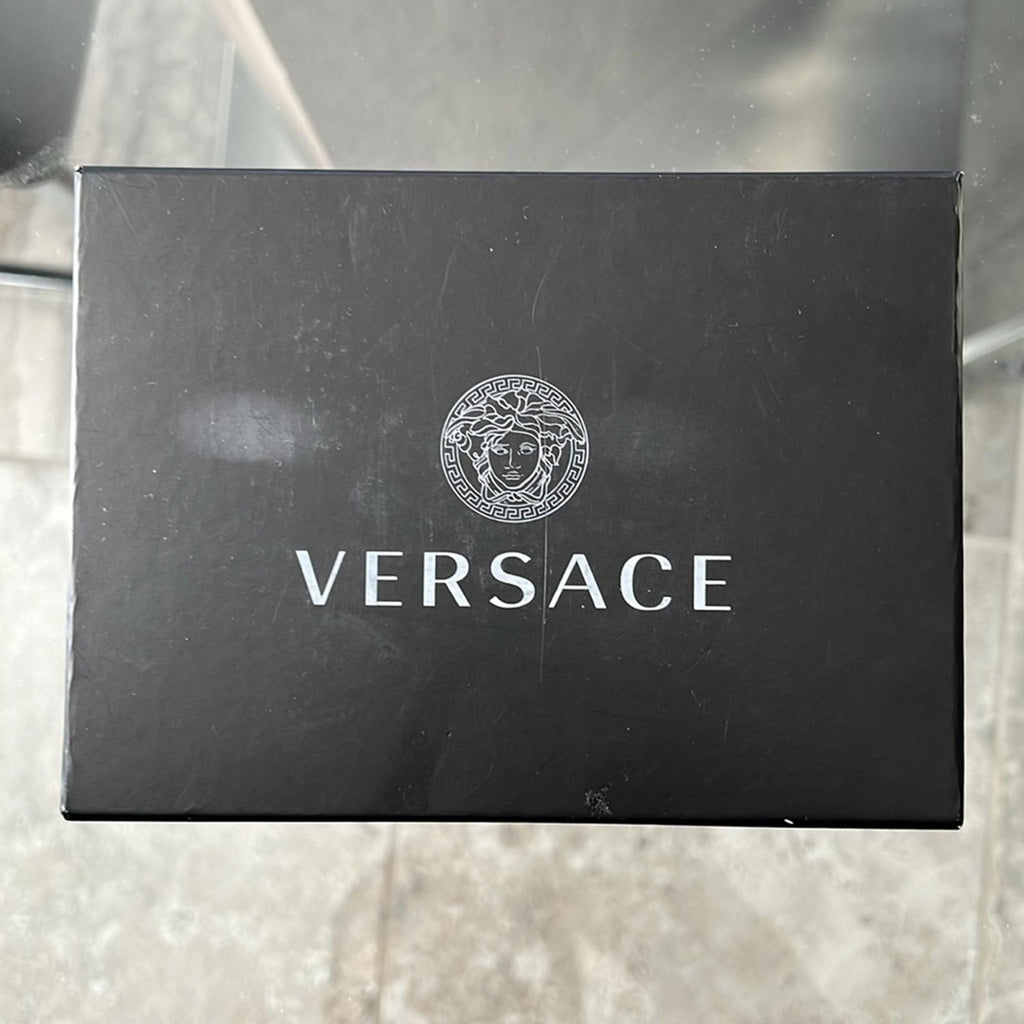 NWT Versace Studded Leather Chocker, Black New in Box