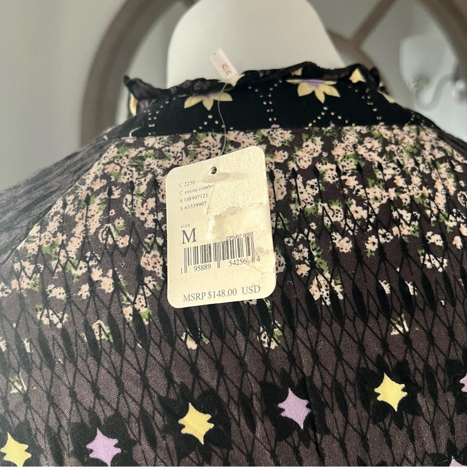 Free People Rare Feeling Printed Maxi Dress Brown Size M New w/Tag $148 SOLD OUT