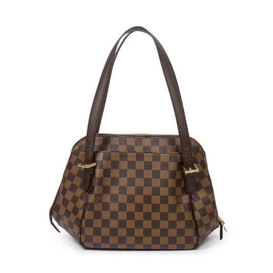 Louis Vuitton Damier Ebene Belem MM Shoulder Bag, Brown in Pristine Condition
