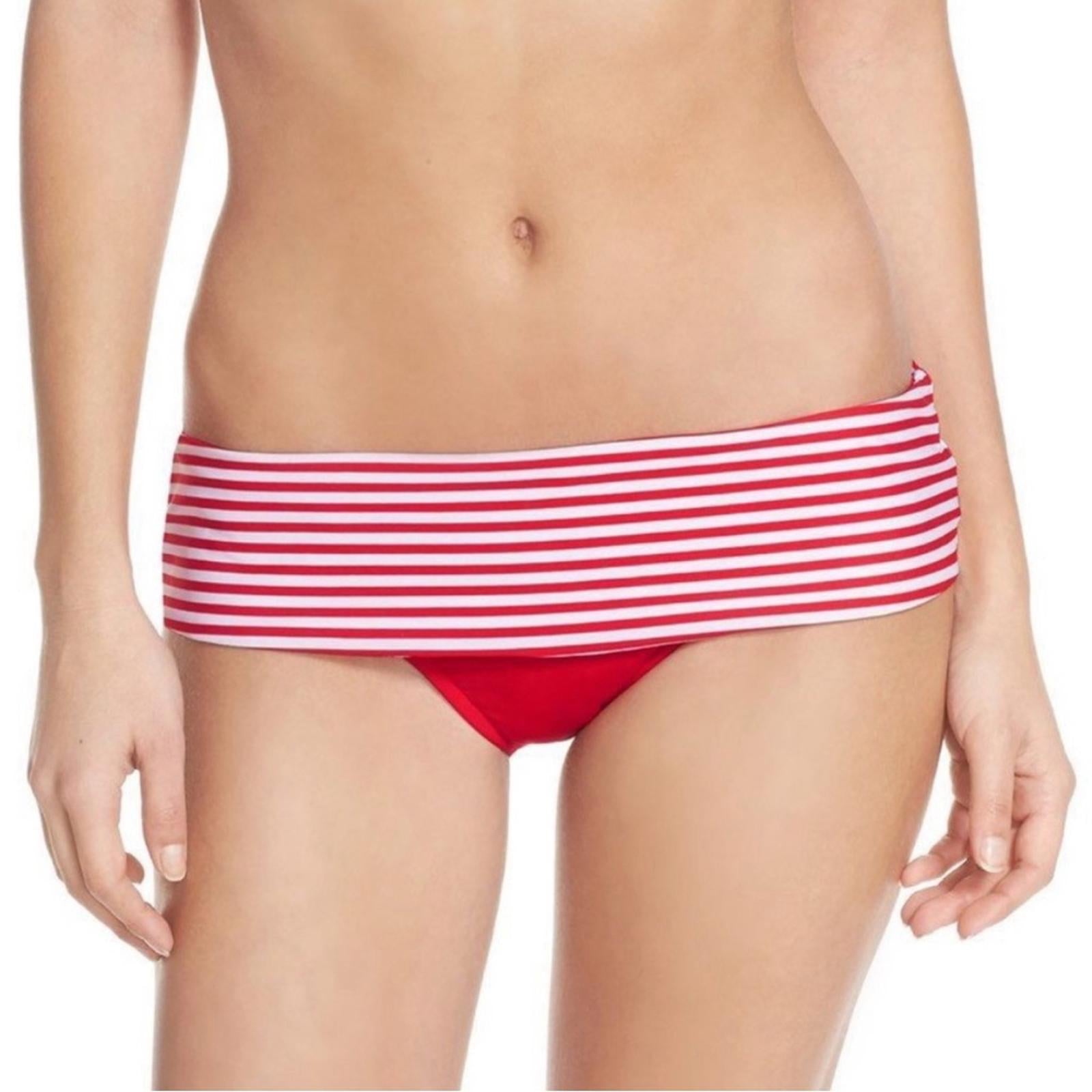 Seafolly Skirted Riviera Striped Hipster Pin-Up Bikini Bottom, Size 12 NWT $72