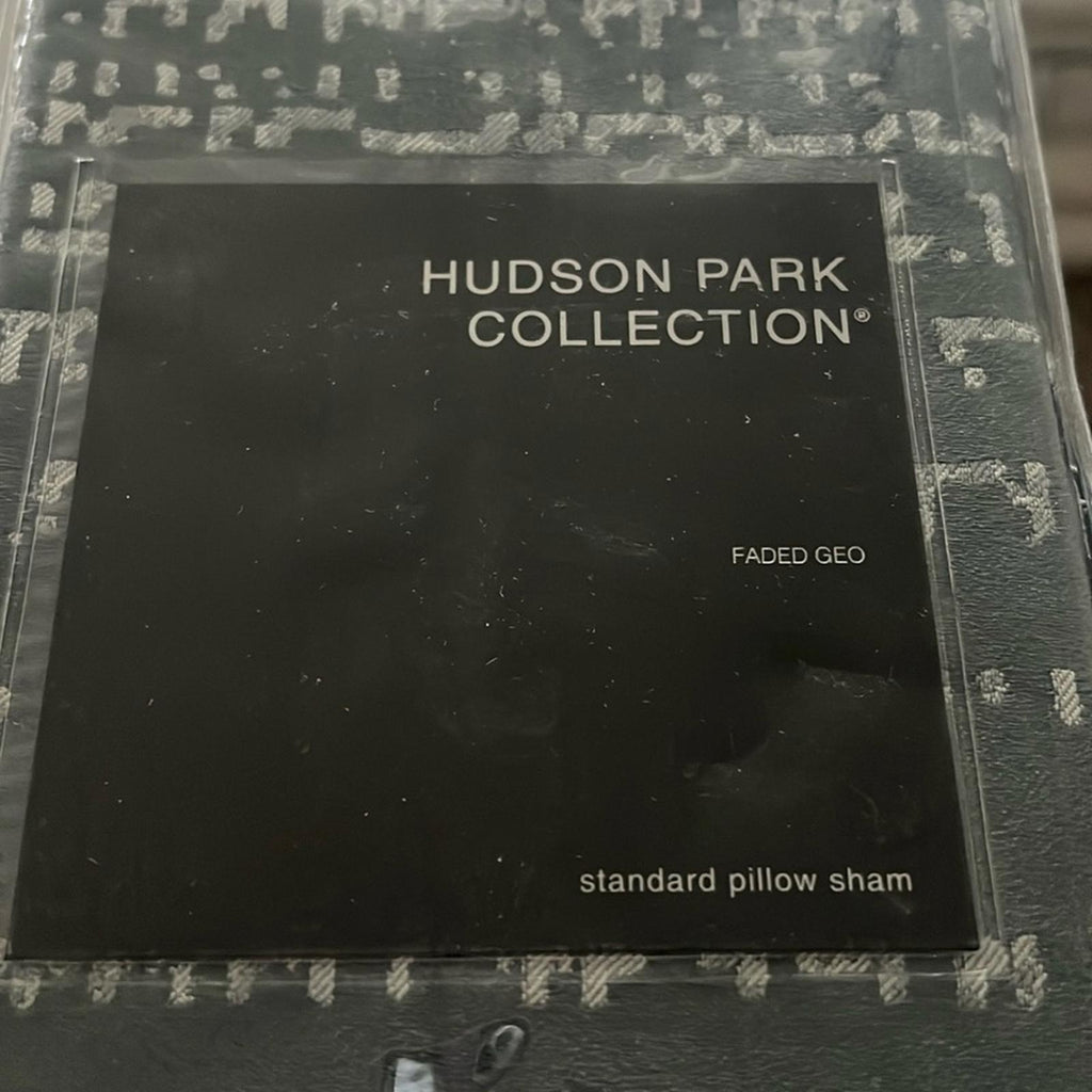 Hudson Park Collection Faded Geometric Standard Sham, New w/Tag $130