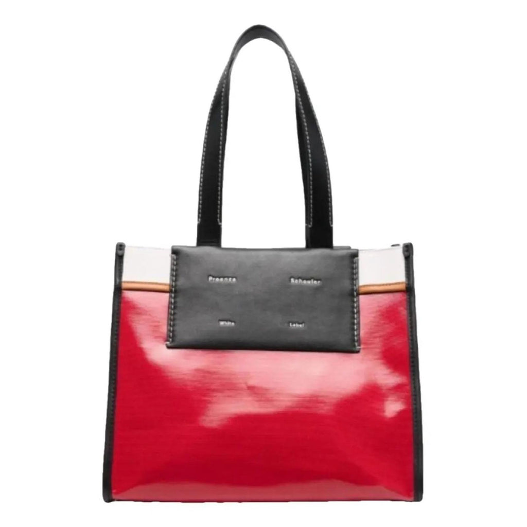 Proenza Schouler White Label Morris Large Coated Canvas Tote in Red, New w/Tag