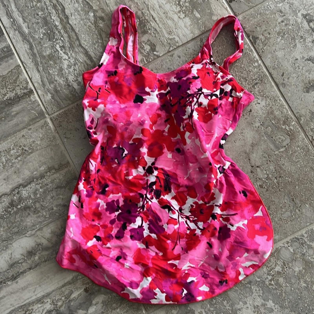 Shore Shapes One-Piece 2-in-1 Swimwear in Pink Purple, Size 12