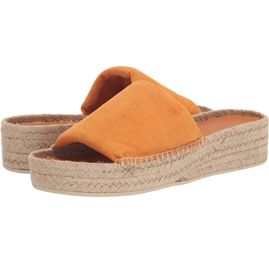Vince Jesse Leather Espadrille in Burnt Orange, Size 11 New in Box Made in Spain