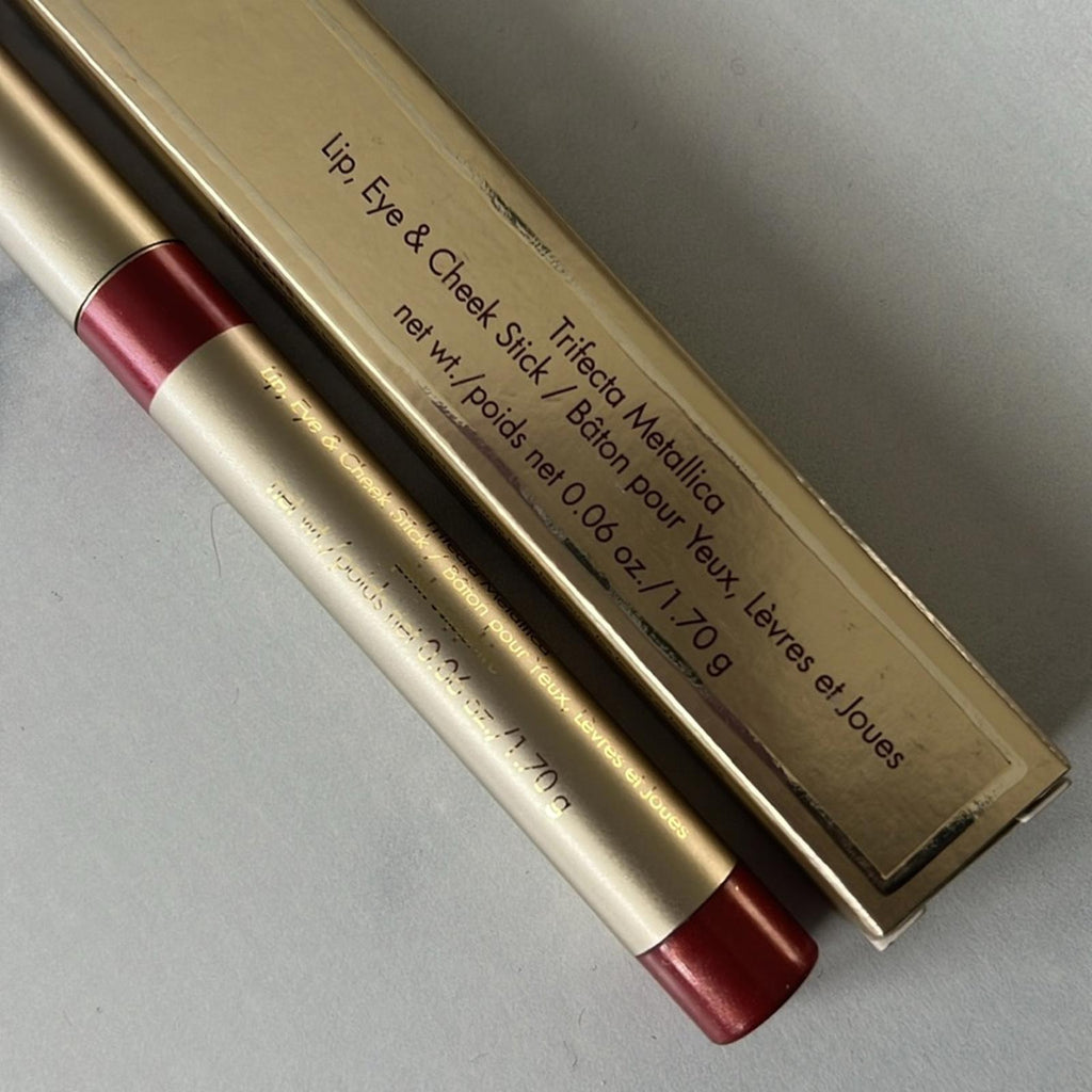 Stila Trifecta Lip, Eye, & Cheek Stick, Metallica Pink Sapphire New in Box