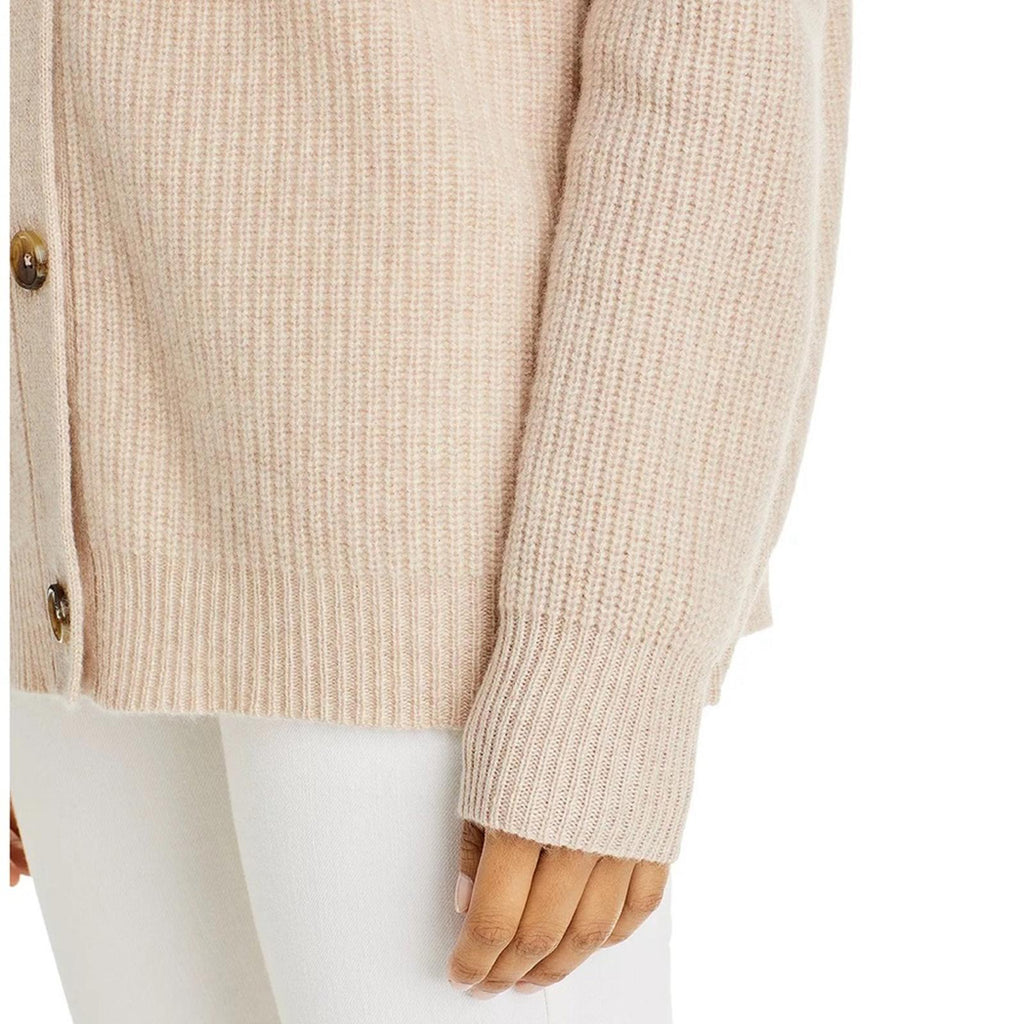 C by Bloomingdale's Cashmere Ribbed Oversized Cashmere Cardigan Size L NEW