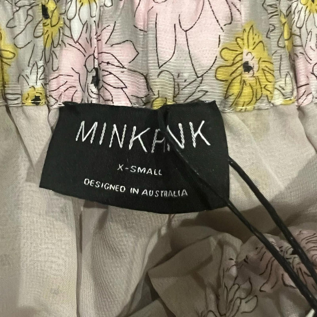 MINKPINK Mitta Mitta Cropped Off-the-Shoulder Top in Multi, Size XS New w/Tag