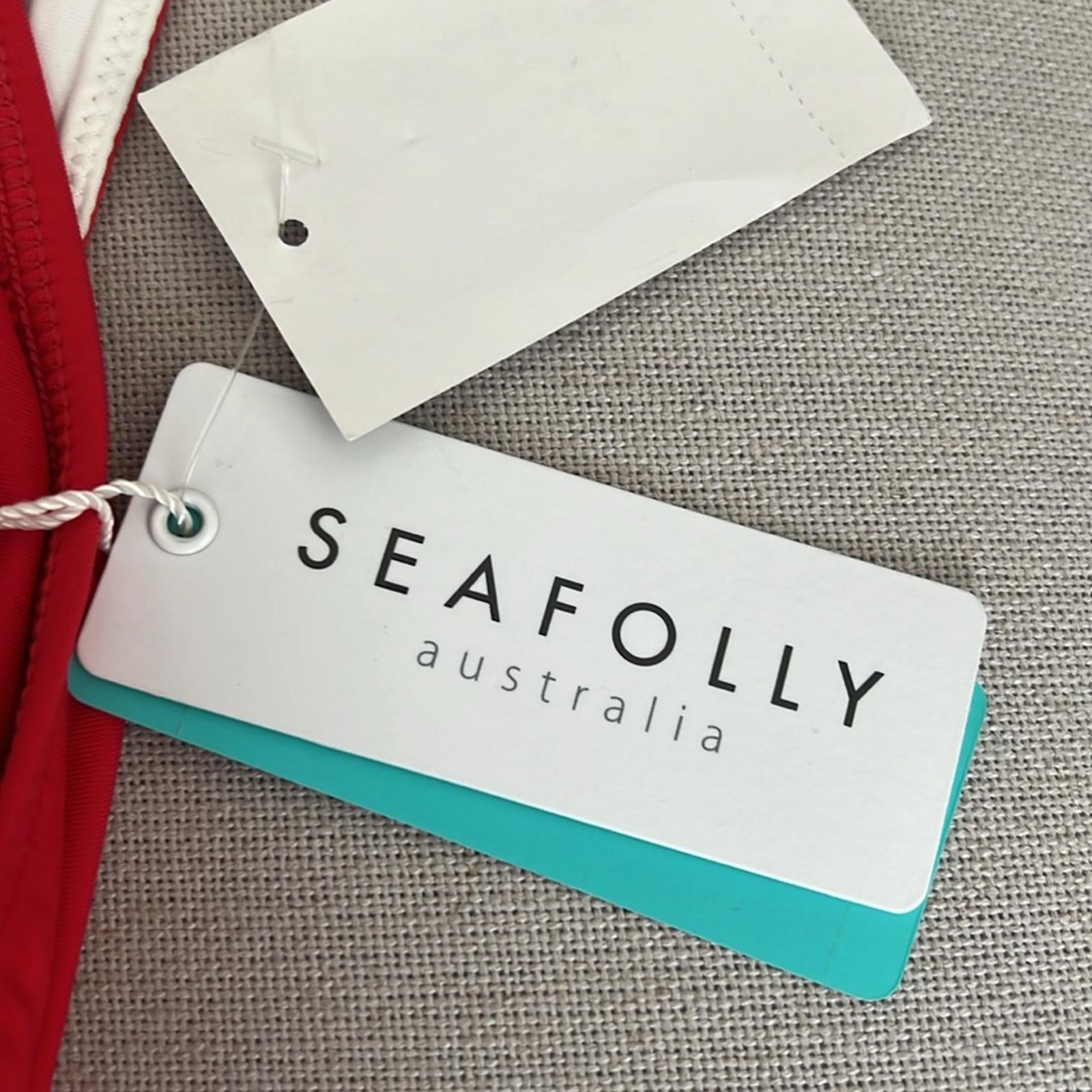 Seafolly Skirted Riviera Striped Hipster Pin-Up Bikini Bottom, Size 12 NWT $72