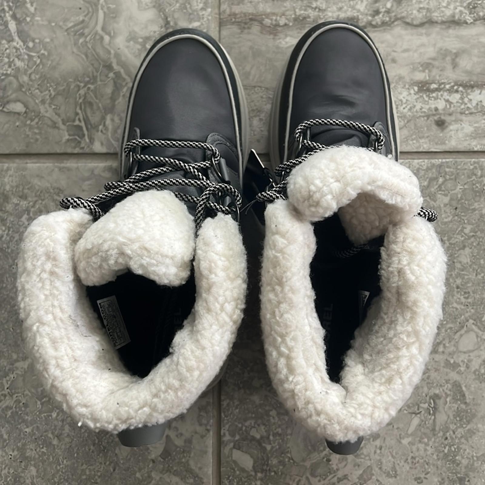 SOREL Explorer Carnival Waterproof Boots w/Faux Fur Collar
