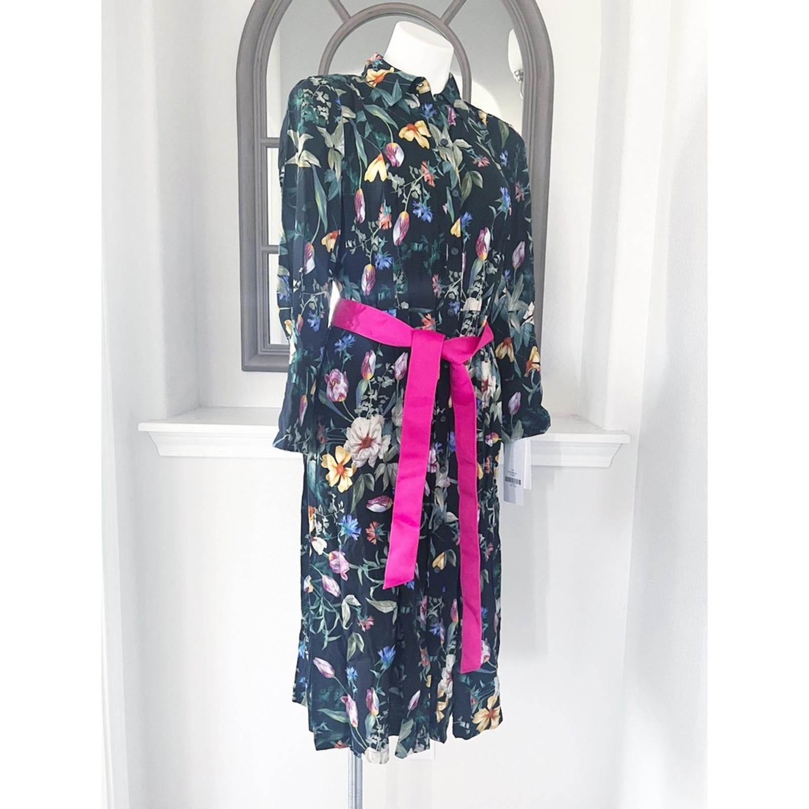 Per Se by Carlisle Botanical Midi Dress Size 10 New w/Tag Retail $598 (Sold Out)
