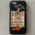 Gucci iPhone Case Black Supreme Patch Spaceship UFO Rainbow Italian Logo NEW
