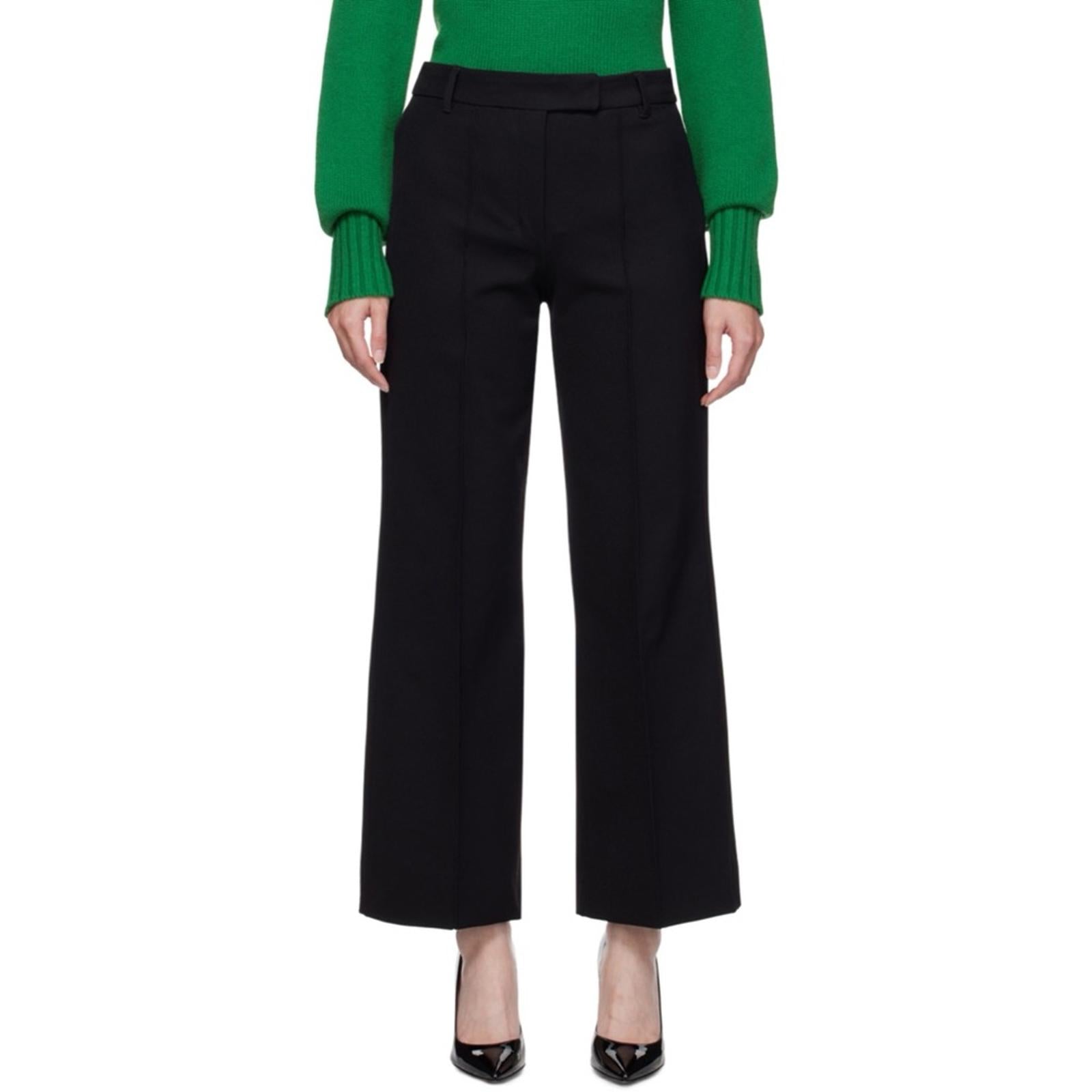 MaxMara (Made in Italy) Black Dress Pants, Retail ~$495