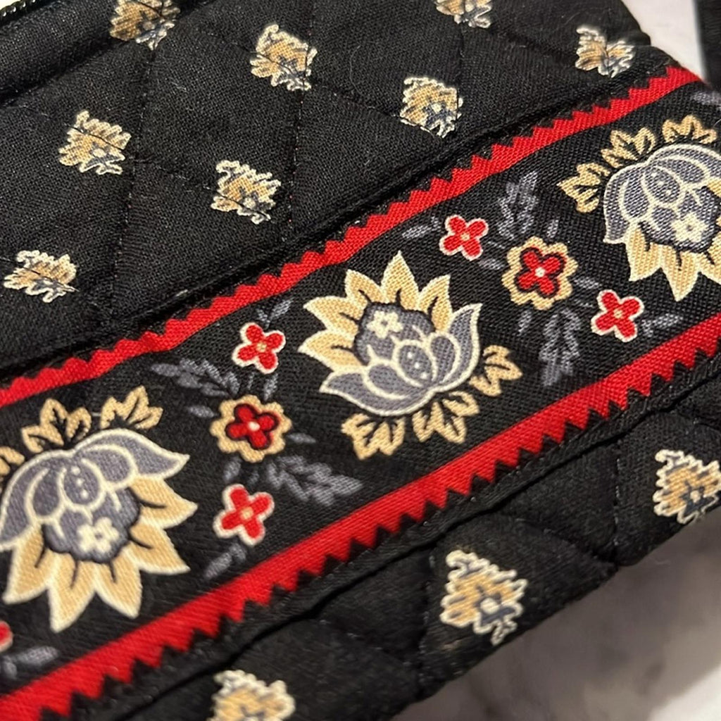 Vera Bradley 2-Piece Wallet, Black & Red