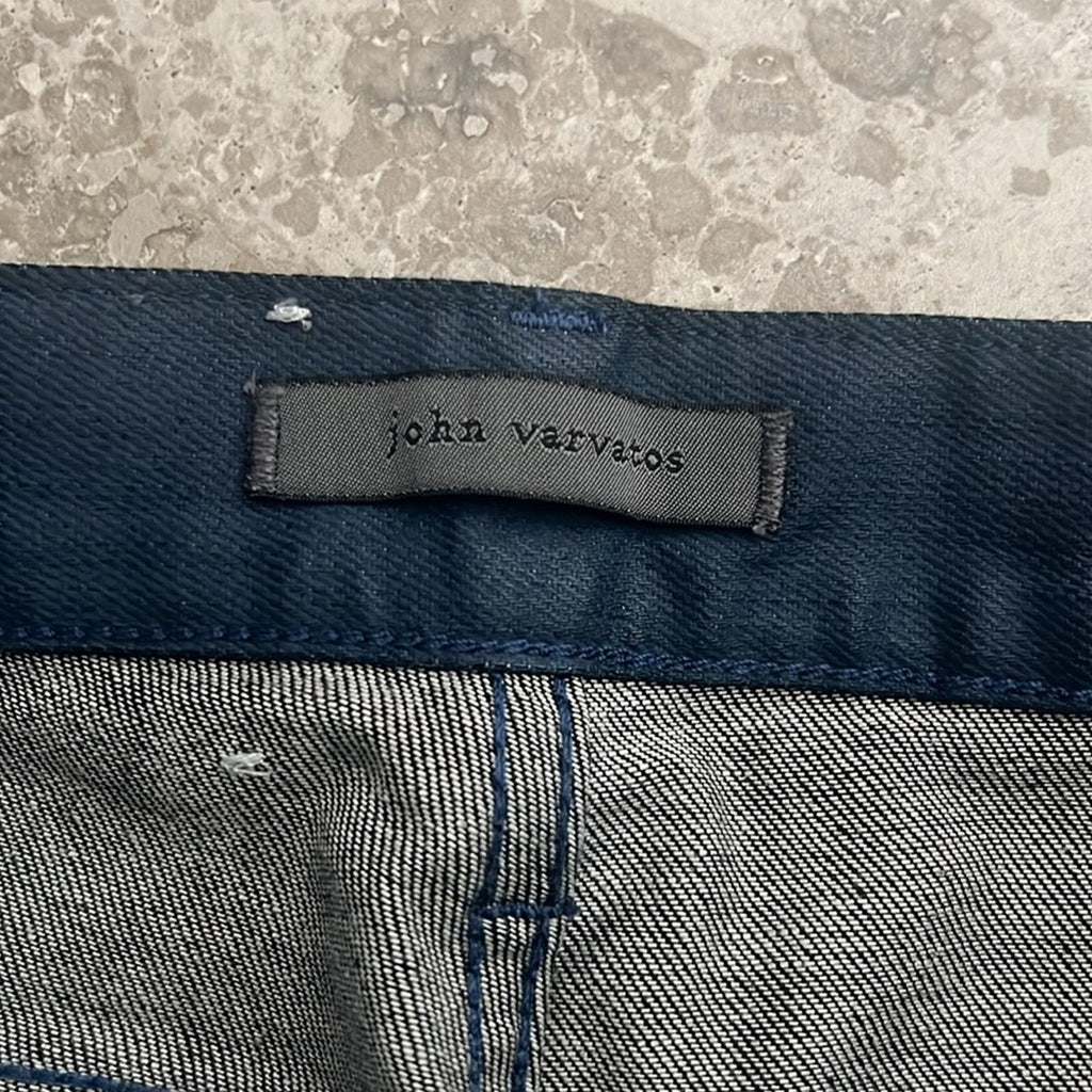 John Varvatos Coated Navy Jeans, Size 31 New w/Tag $368