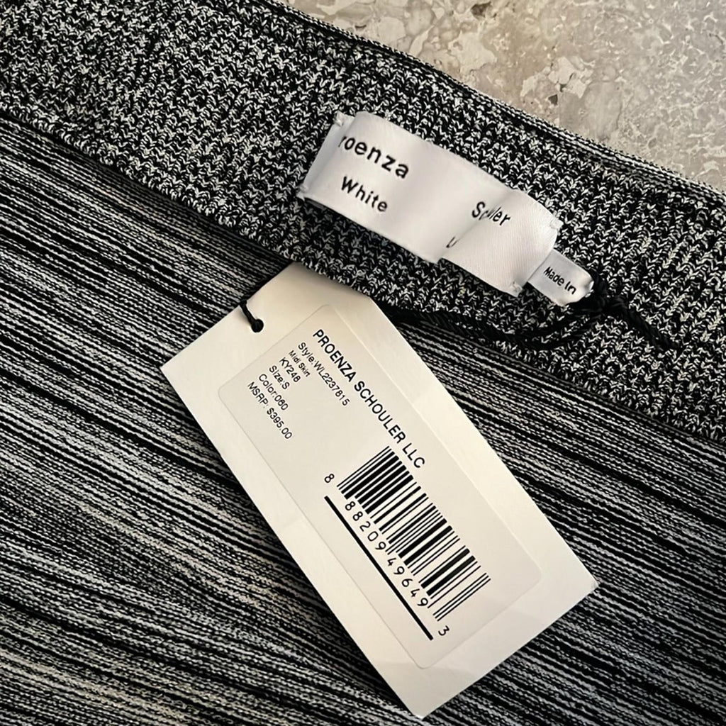 Proenza Schouler White Label Striated Knit Pencil Skirt, Size S, New w/Tag $395