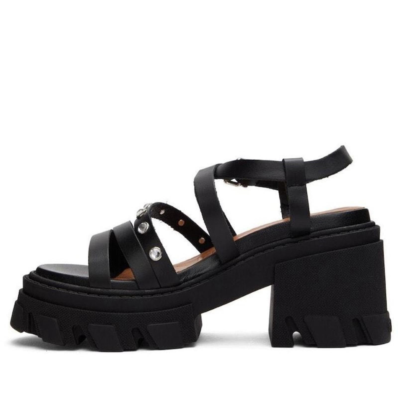 GANNI Women's Cleated Strappy Block Heel Sandals, Size 41 New in Box + Dust Bag