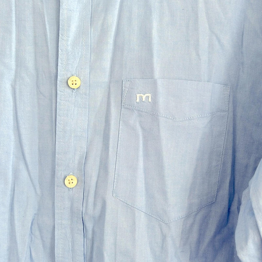 Milano Tailored Fit Dress Shirt in Blue, Size XL EXCELLENT!