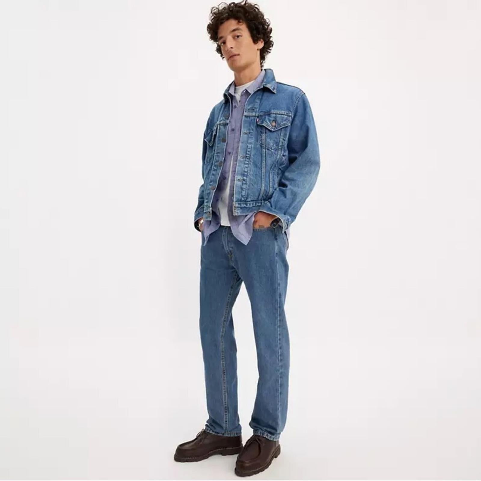 Levi’s 505™ Regular Fit Men’s Jeans, Size W32 X L32 Medium Wash EXCELLENT