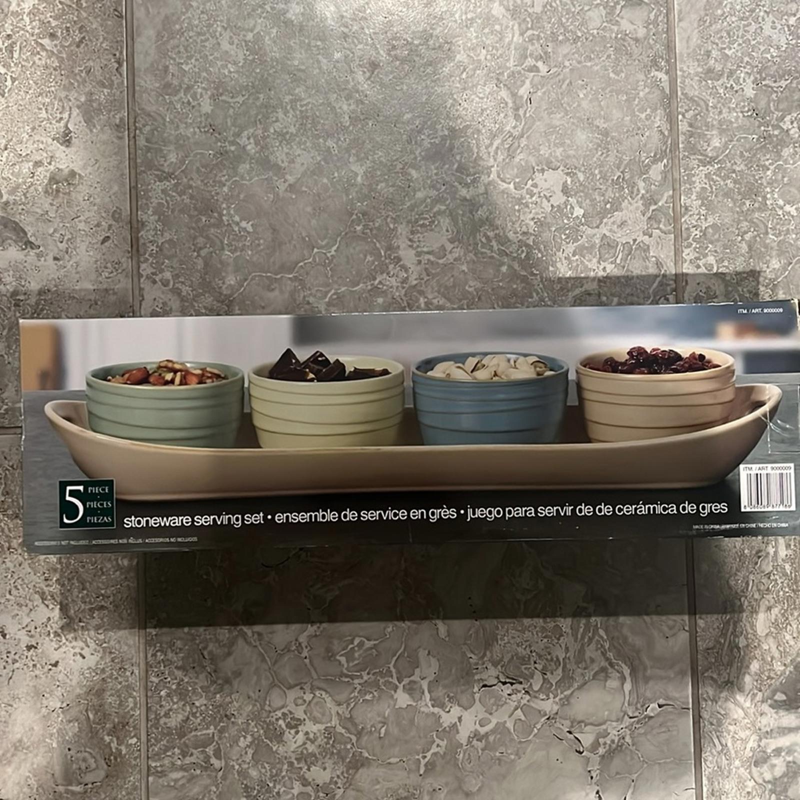 5-Piece Stoneware Serving Set (New in Box)