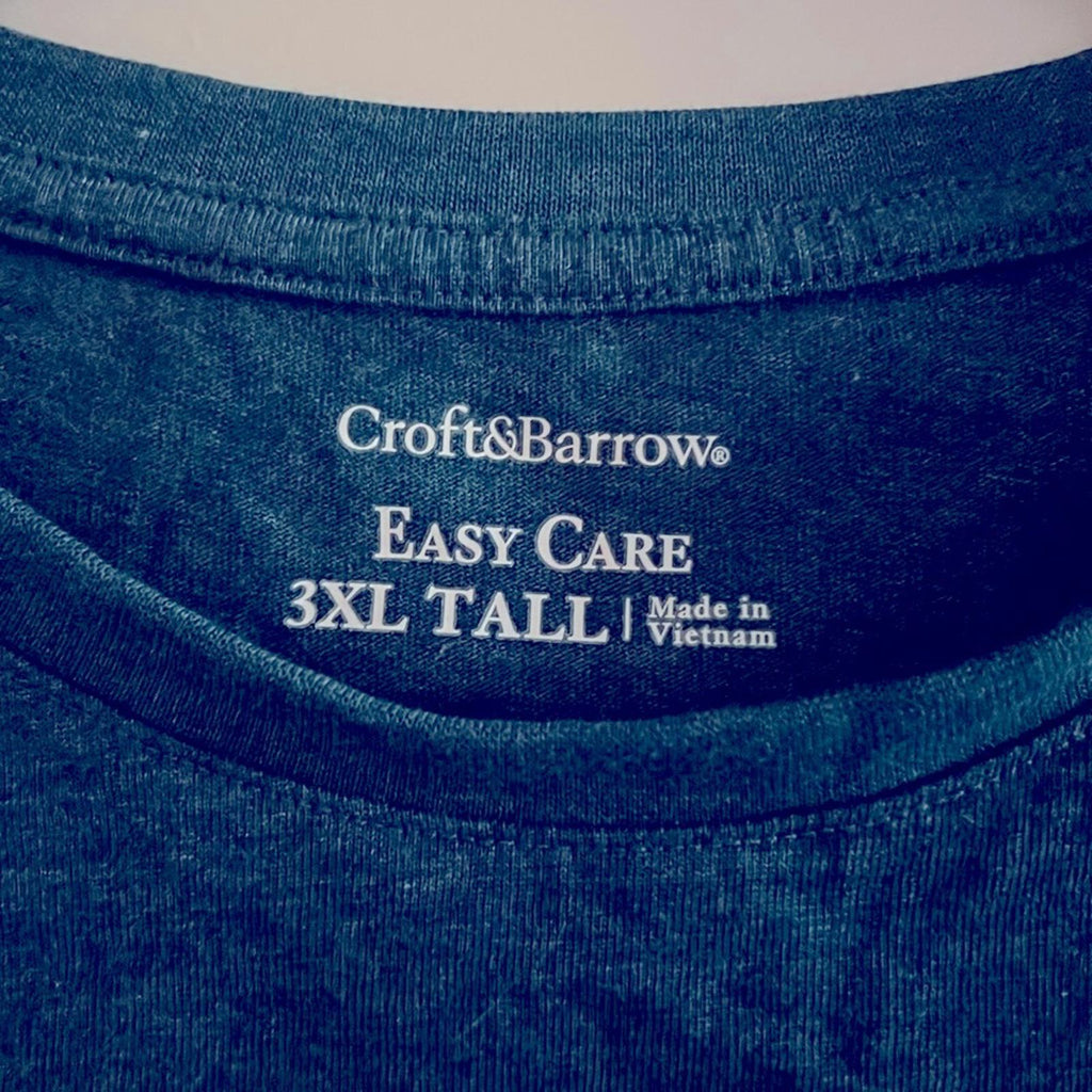 Croft & Barrow Easy Care Long Sleeve Top Size 3XL Tall New w/Tag