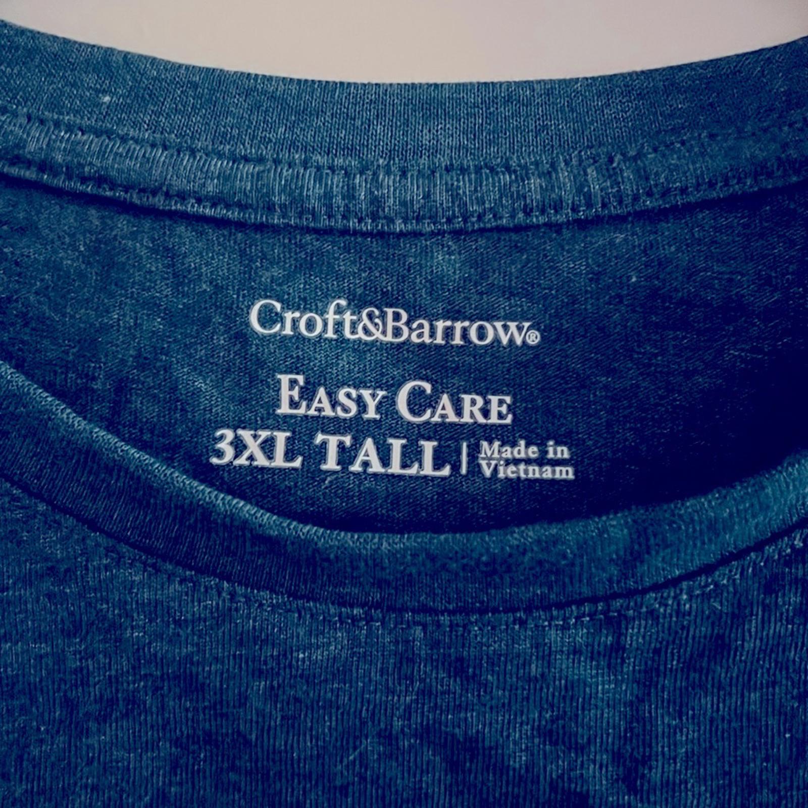 Croft & Barrow Easy Care Long Sleeve Top Size 3XL Tall New w/Tag
