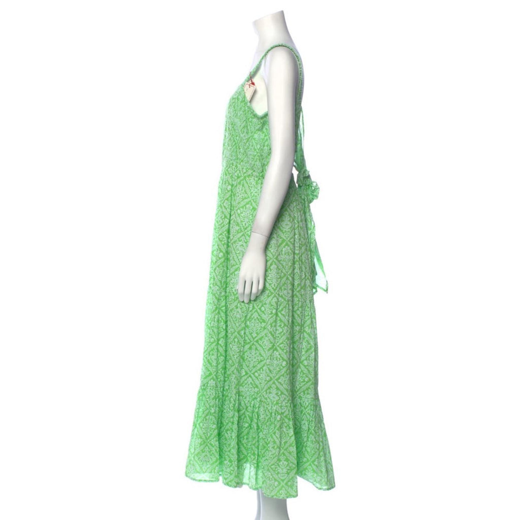 Banjanan Regina Patterned Midi Dress, Tile Print Flash, Size XL New w/Tag $365