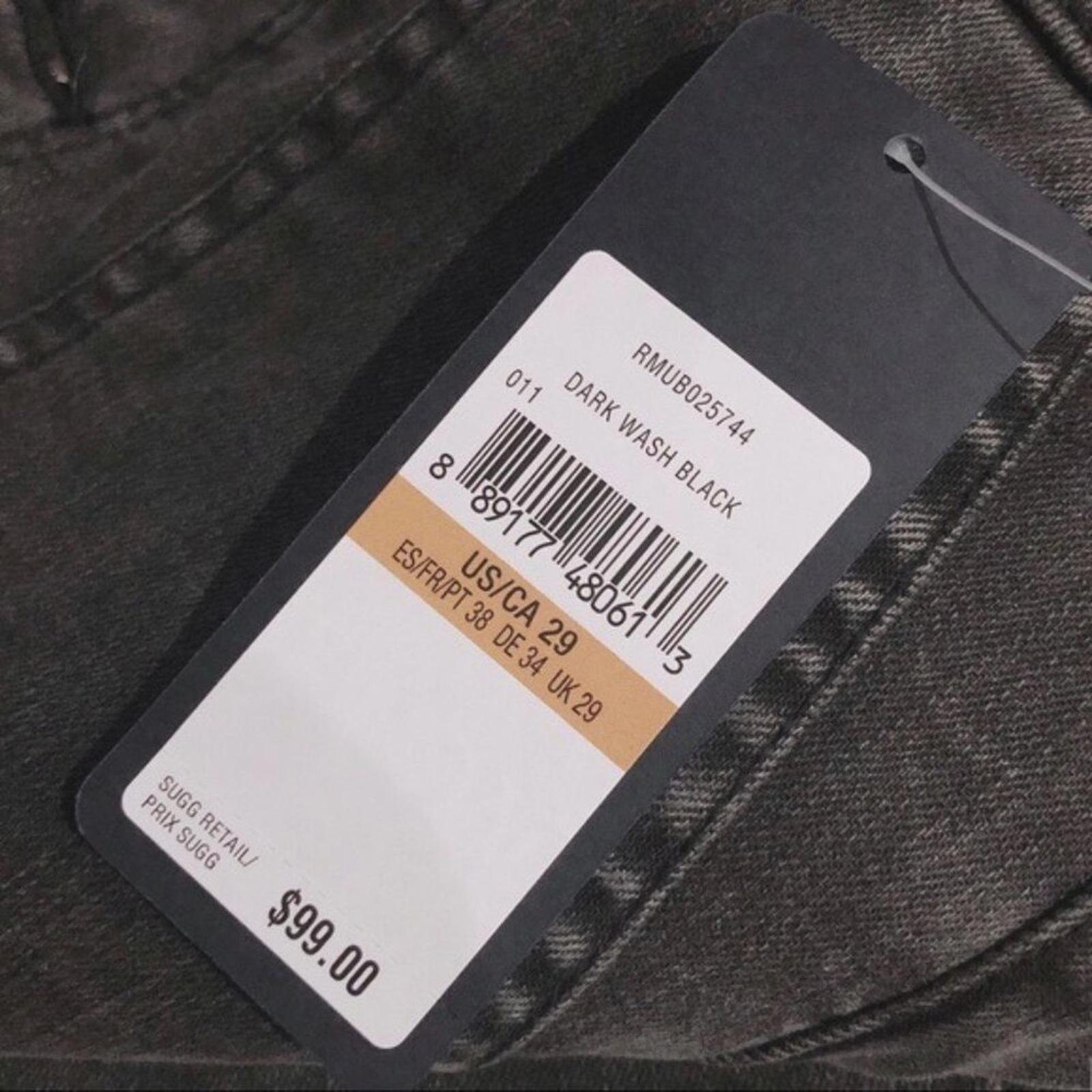 Rachel Roy Harp High-Rise Jeans, Dark Wash Wide Leg Denim Size 29 New w/Tag
